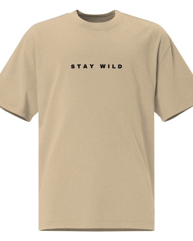 'Stay Wild' Oversized Faded T-Shirt