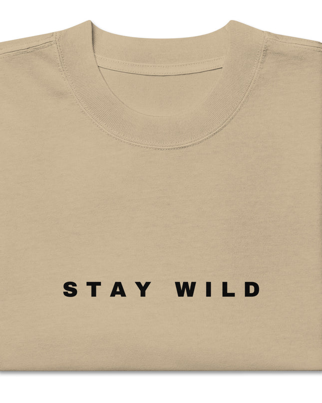 'Stay Wild' Oversized Faded T-Shirt