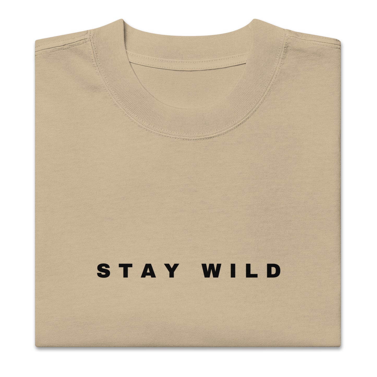 'Stay Wild' Oversized Faded T-Shirt