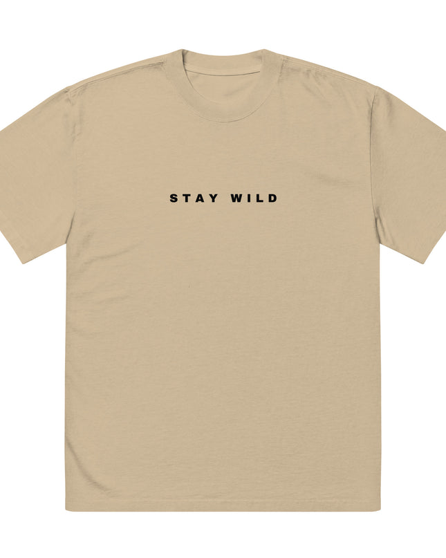 'Stay Wild' Oversized Faded T-Shirt