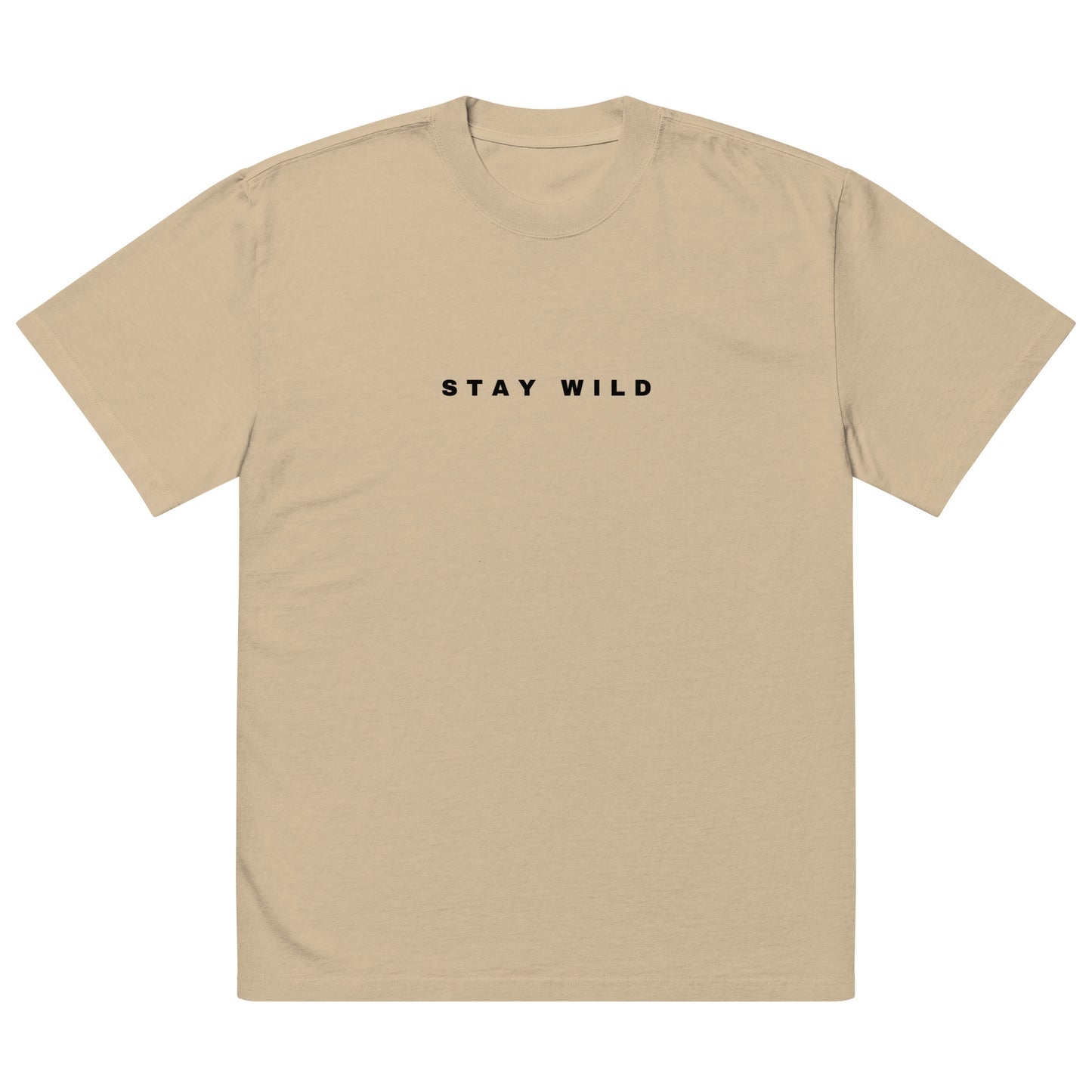 'Stay Wild' Oversized Faded T-Shirt