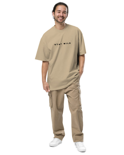 'Stay Wild' Oversized Faded T-Shirt