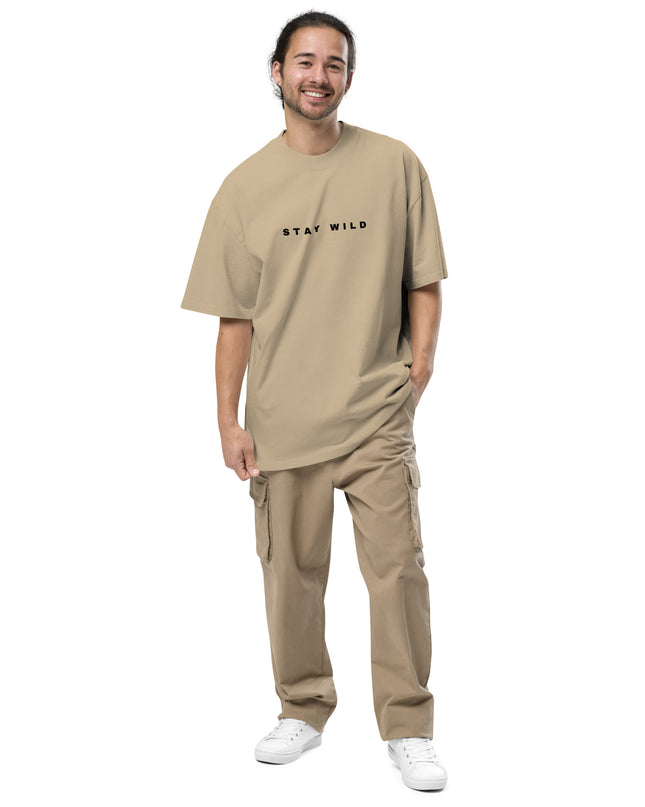 'Stay Wild' Oversized Faded T-Shirt