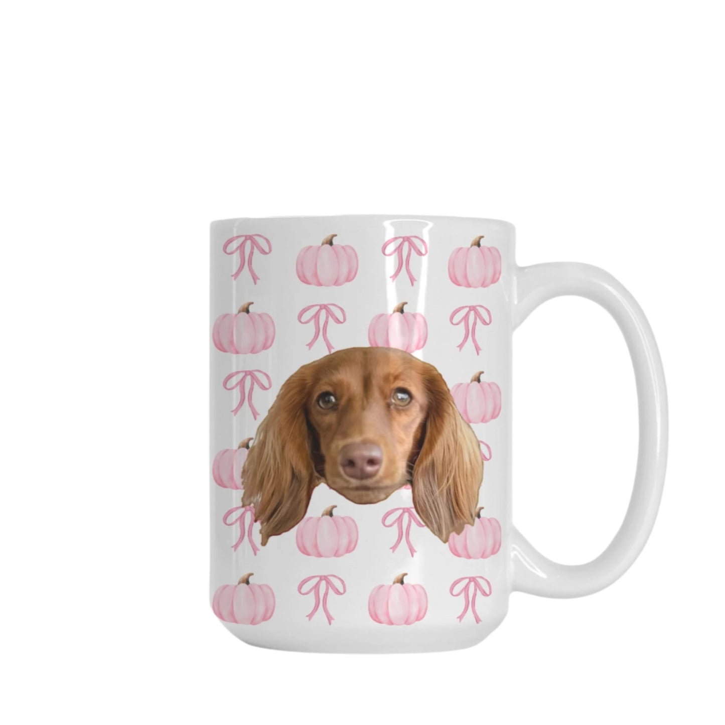 Pink Pumpkin Party White Glossy Coffee Mug