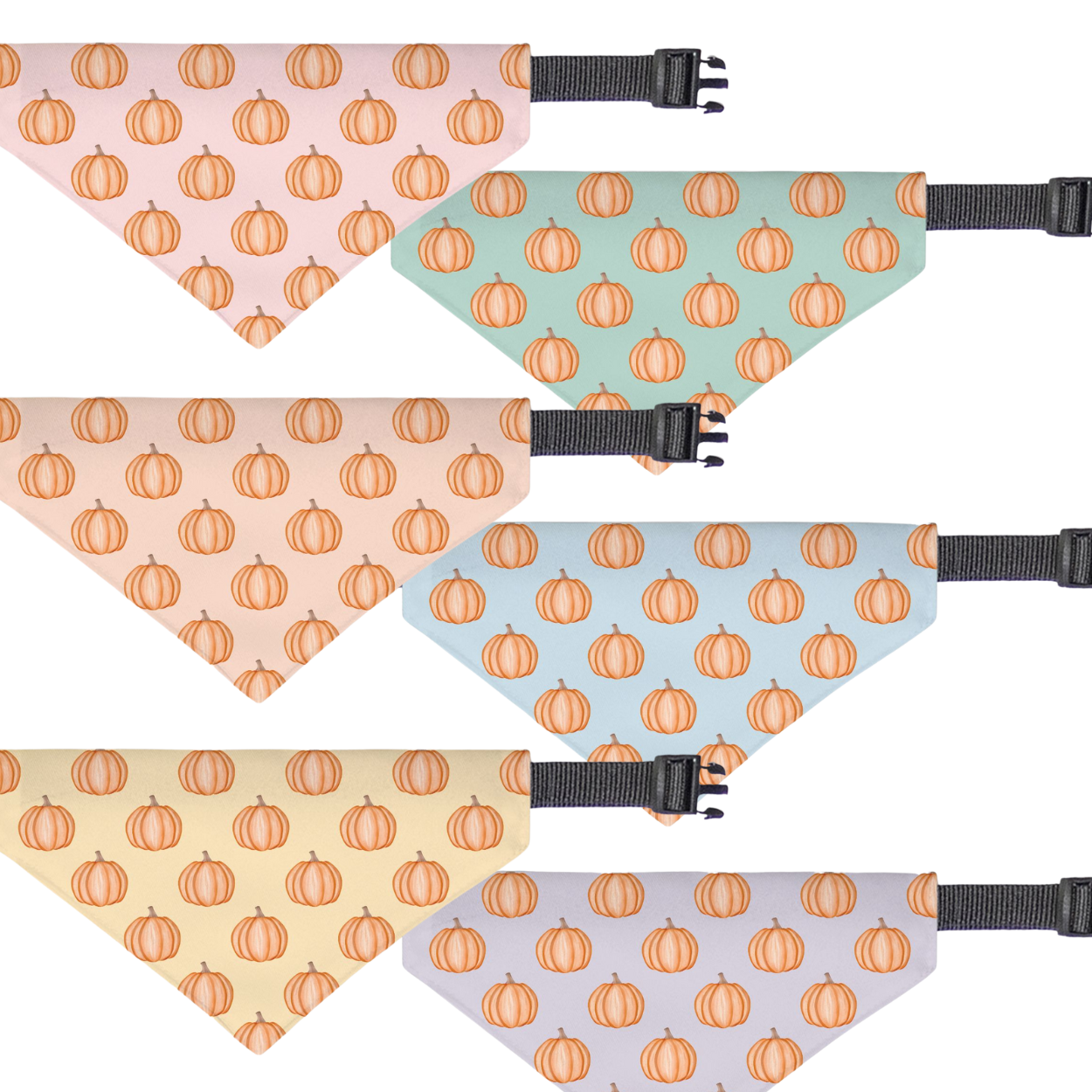 Pumpkin Pastel Party Custom Collar Bandana