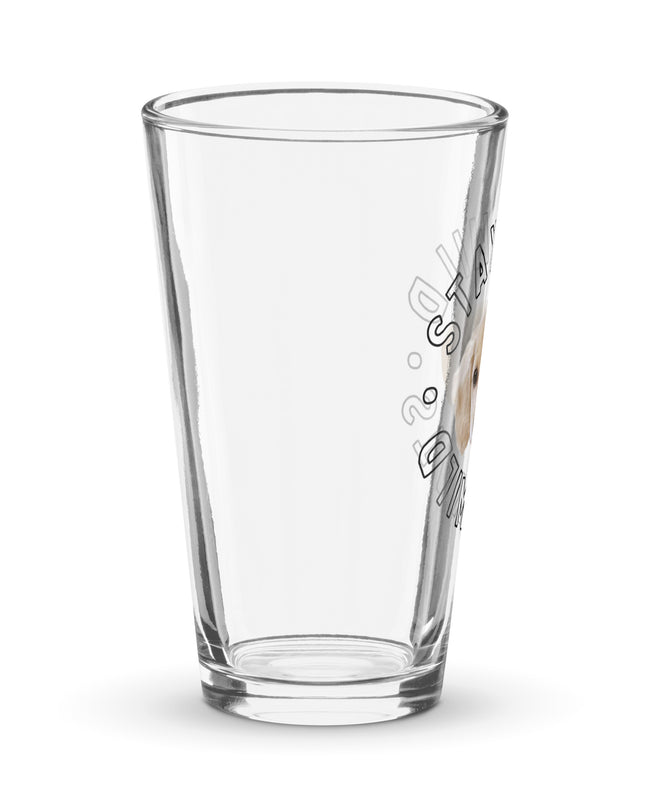 Beer Pint Glass Stay Wild Custom