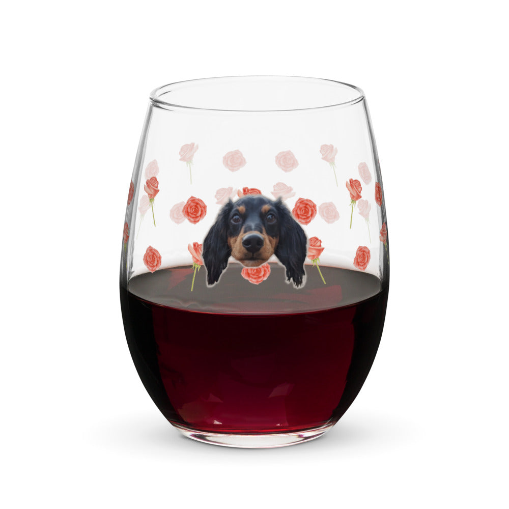 The Final Rose Stemless Custom Wine Glass