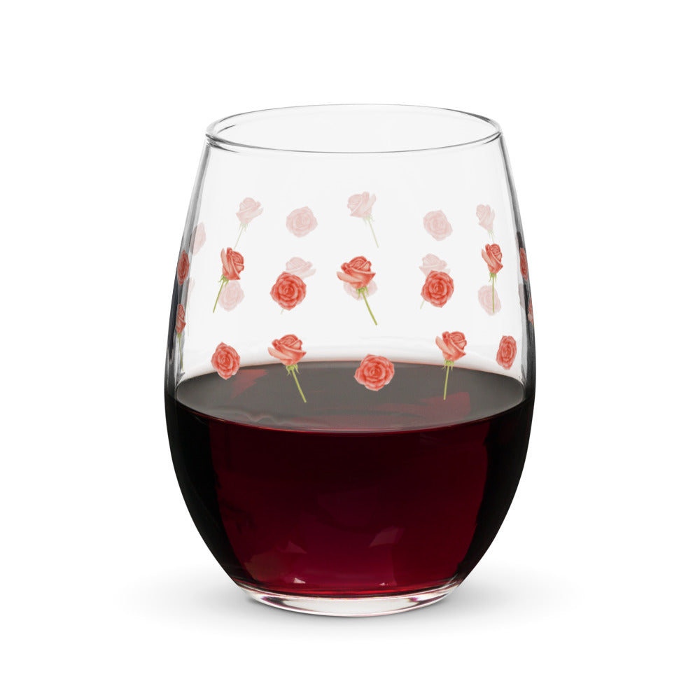 The Final Rose Stemless Custom Wine Glass