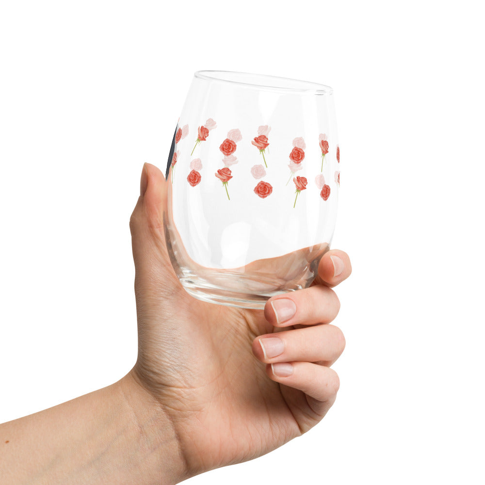 The Final Rose Stemless Custom Wine Glass