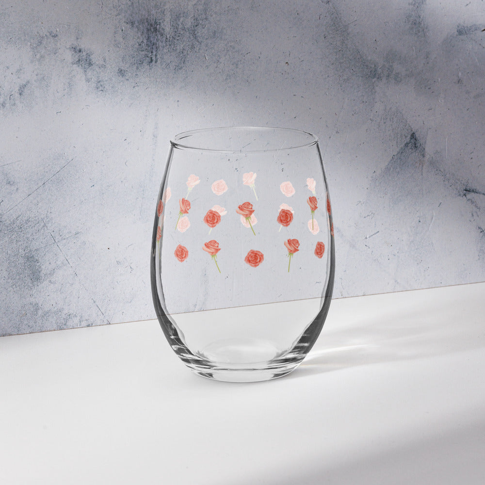 The Final Rose Stemless Custom Wine Glass