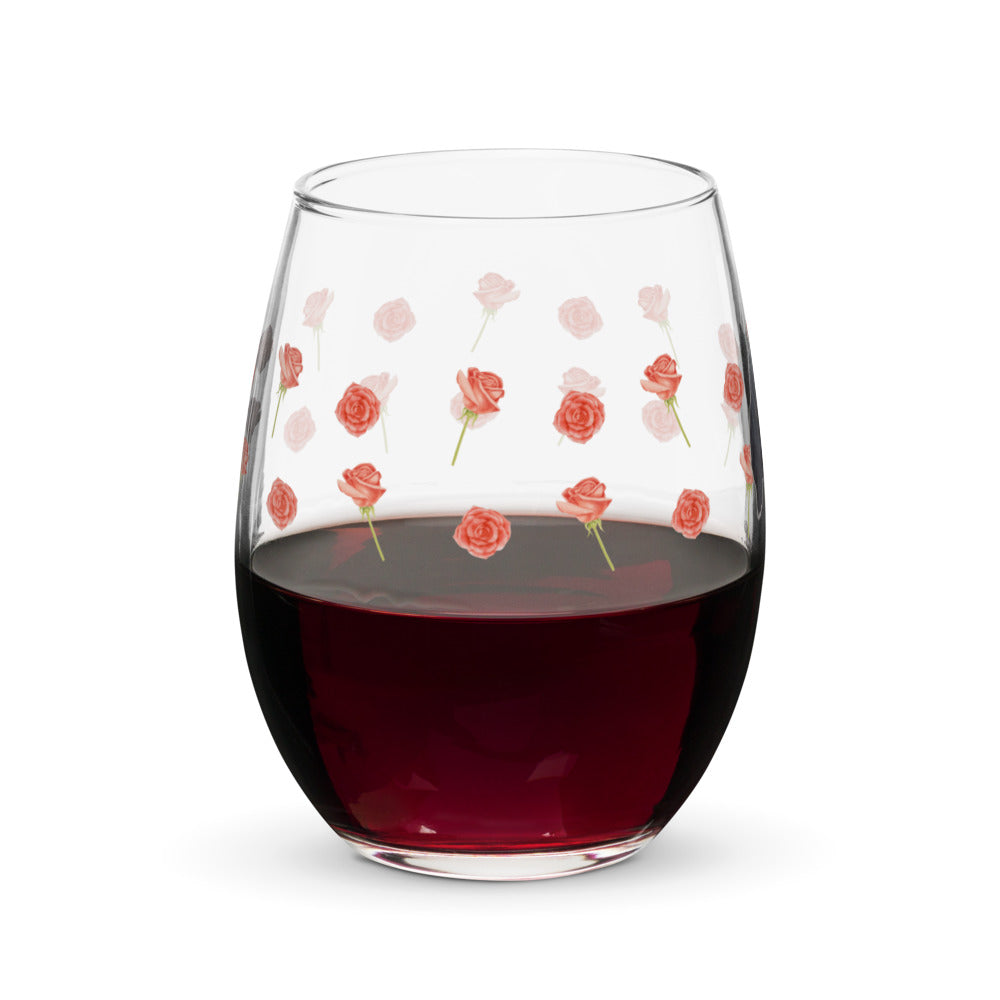 The Final Rose Stemless Custom Wine Glass