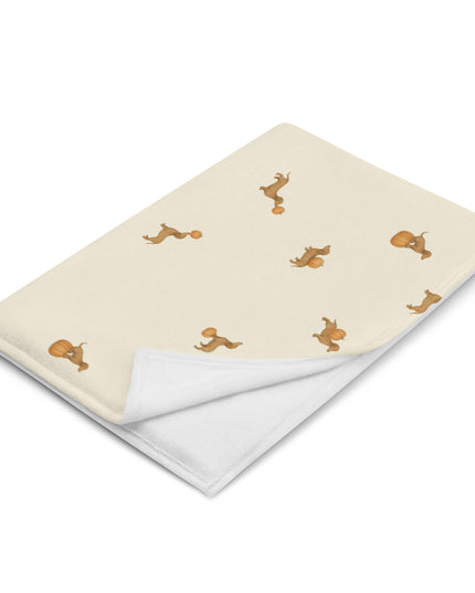 Throw Blanket - Pumpkin Pup Parade – Autumn Dachshund Print