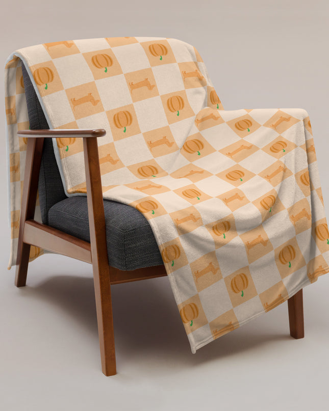 Throw Blanket - Pumpkin Patched Dachshunds