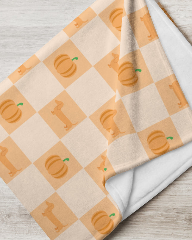 Throw Blanket - Pumpkin Patched Dachshunds