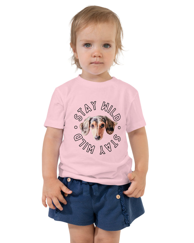 Personalized 'Stay Wild' Toddler Custom Short Sleeve Tee