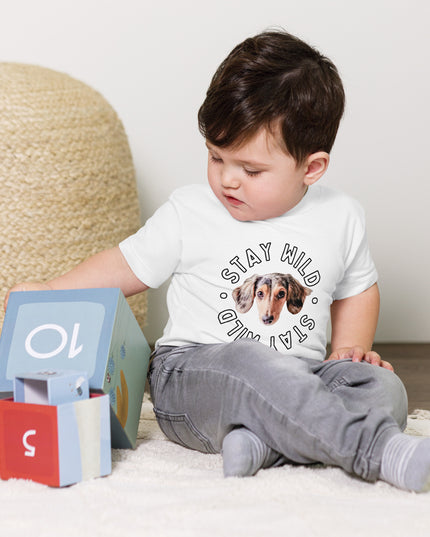 Personalized 'Stay Wild' Toddler Custom Short Sleeve Tee