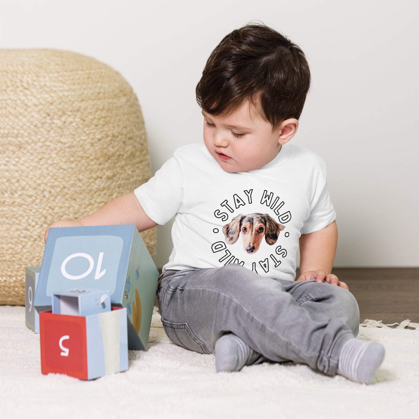 Personalized 'Stay Wild' Toddler Custom Short Sleeve Tee