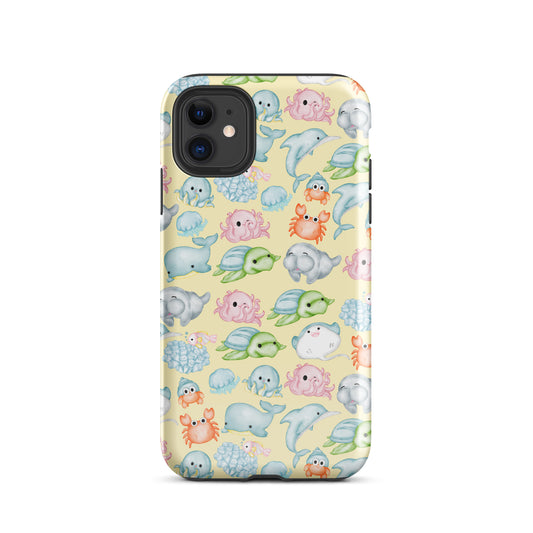 Under The Sea Animal Pawty Tough Case for iPhone®