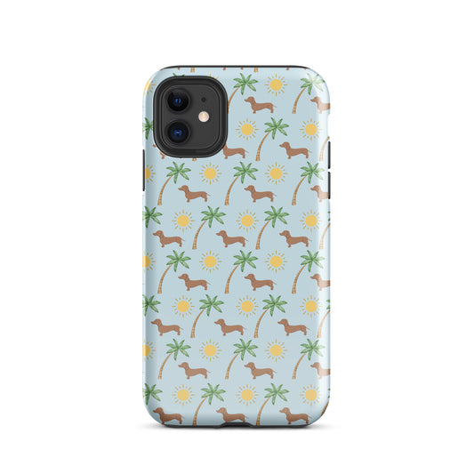 Sunny Palms Dachshund Tough Case for iPhone®