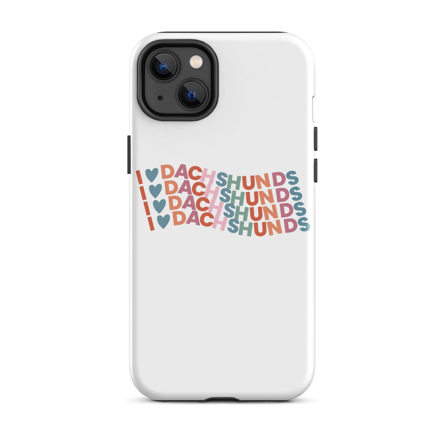 I Heart Dachshund Colorful Tough Case for iPhone®