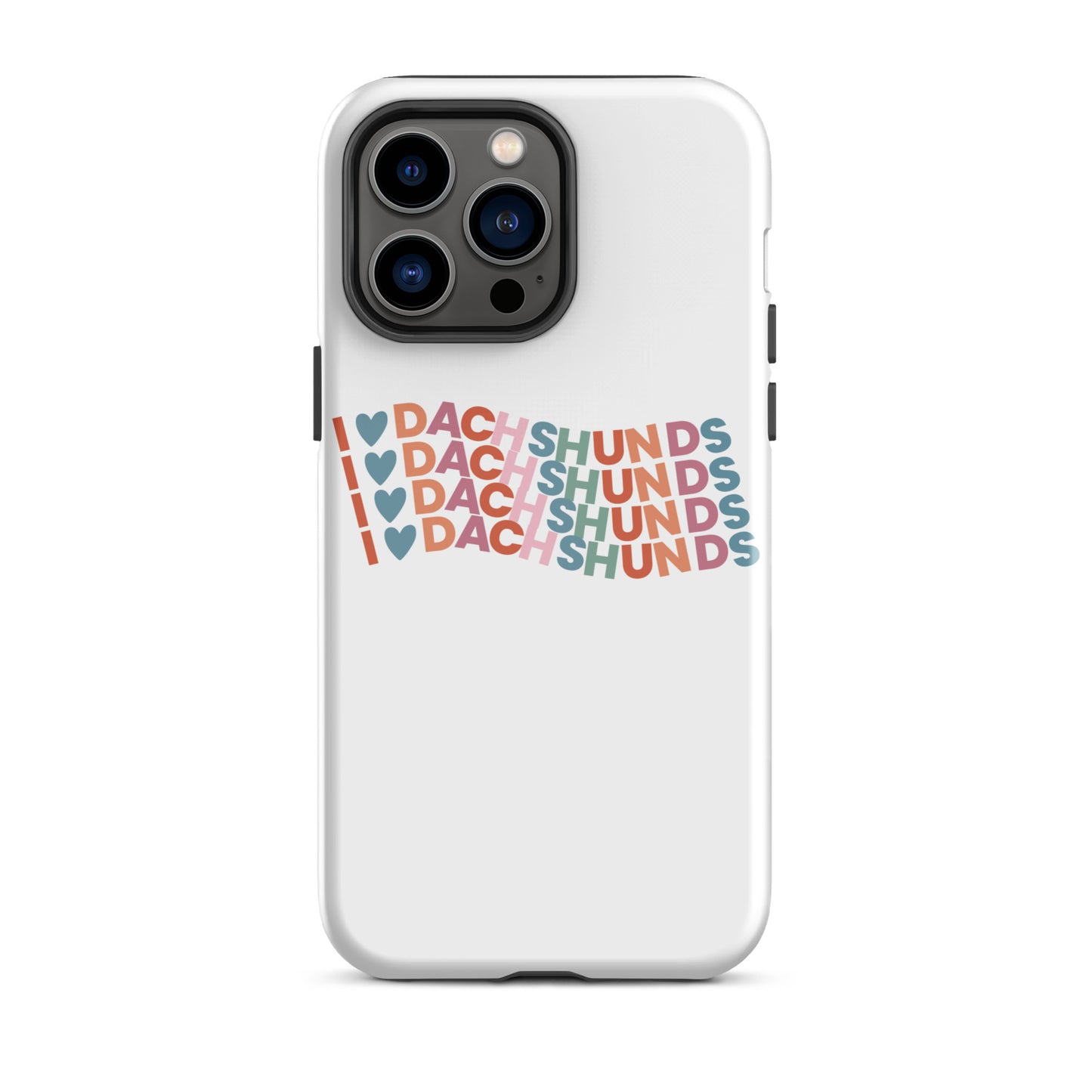 I Heart Dachshund Colorful Tough Case for iPhone®