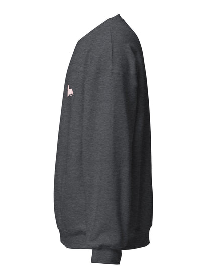 Simple Dachshund Outline in Pink Sweatshirt