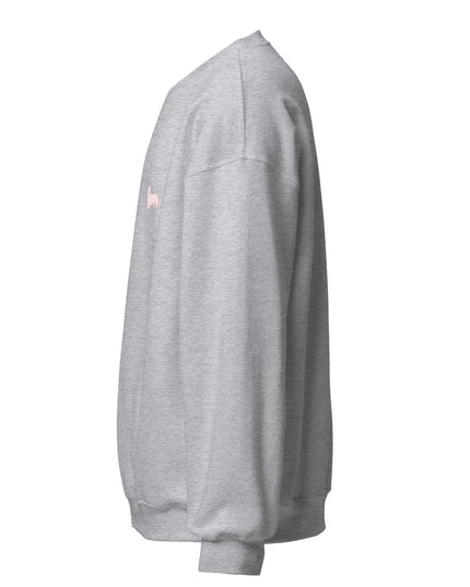 Simple Dachshund Outline in Pink Sweatshirt