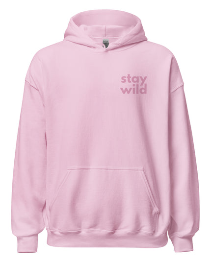 'Stay Wild' Bold Pink Unisex Hoodie