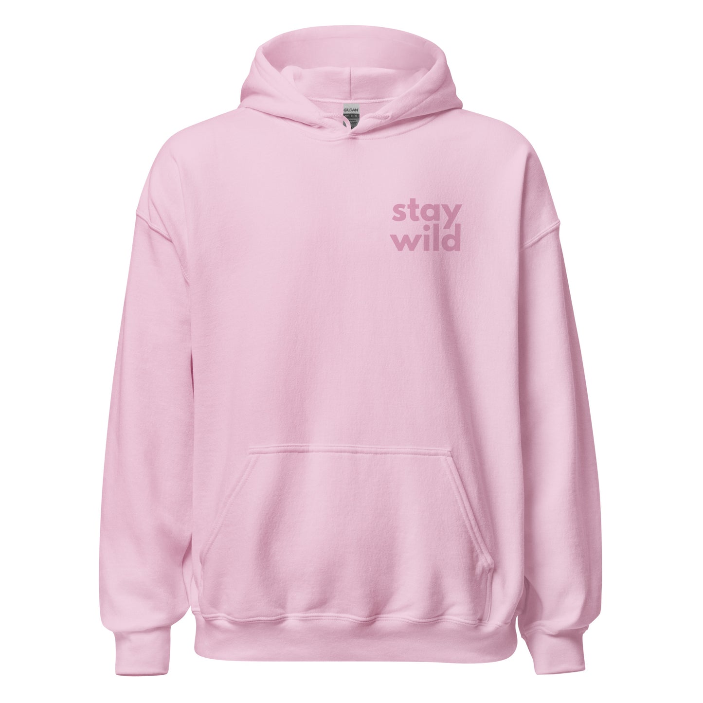 'Stay Wild' Bold Pink Unisex Hoodie