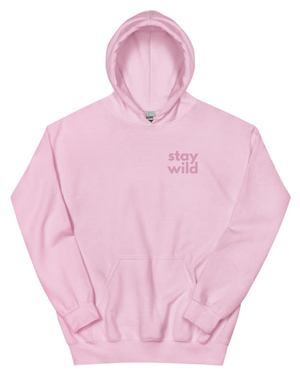 'Stay Wild' Bold Pink Unisex Hoodie