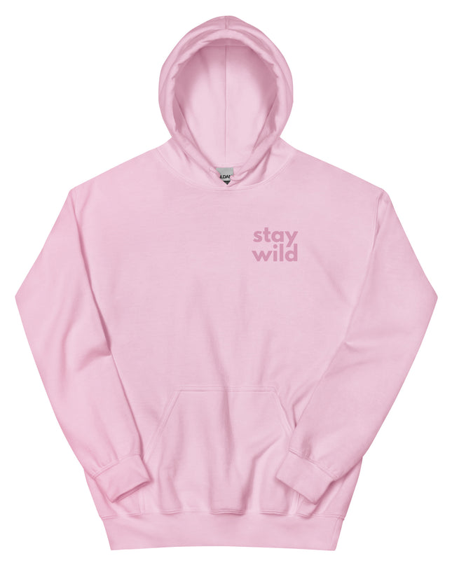 'Stay Wild' Bold Pink Unisex Hoodie
