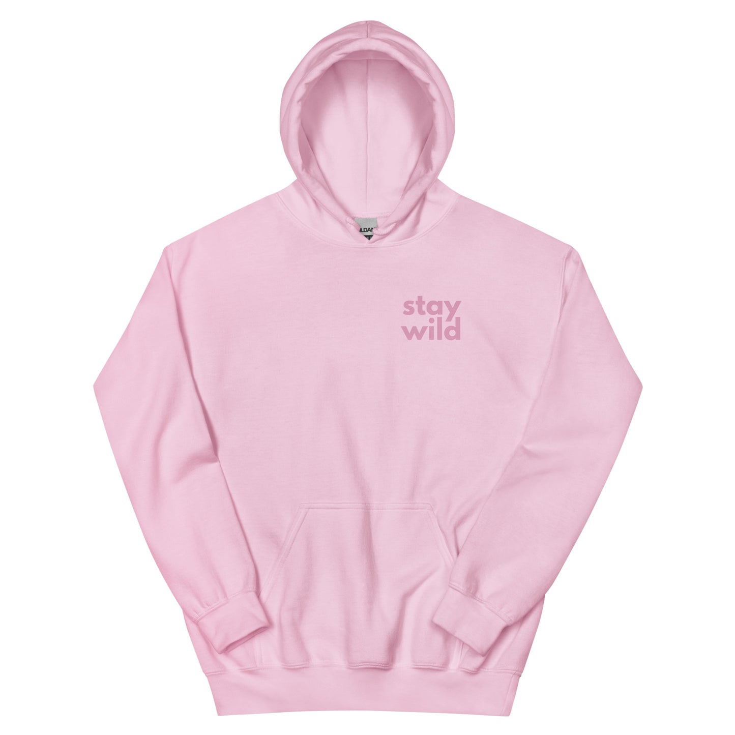 'Stay Wild' Bold Pink Unisex Hoodie