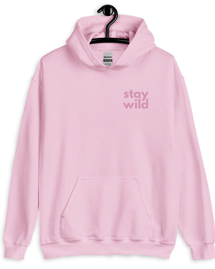 'Stay Wild' Bold Pink Unisex Hoodie