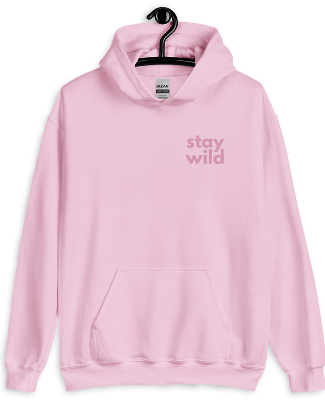 'Stay Wild' Bold Pink Unisex Hoodie