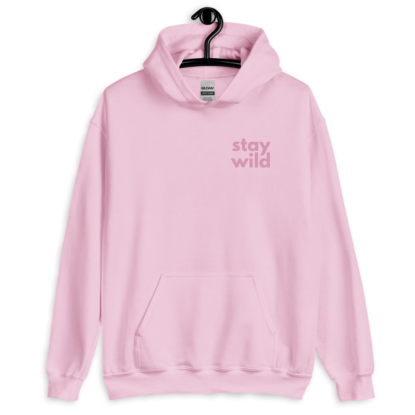 'Stay Wild' Bold Pink Unisex Hoodie