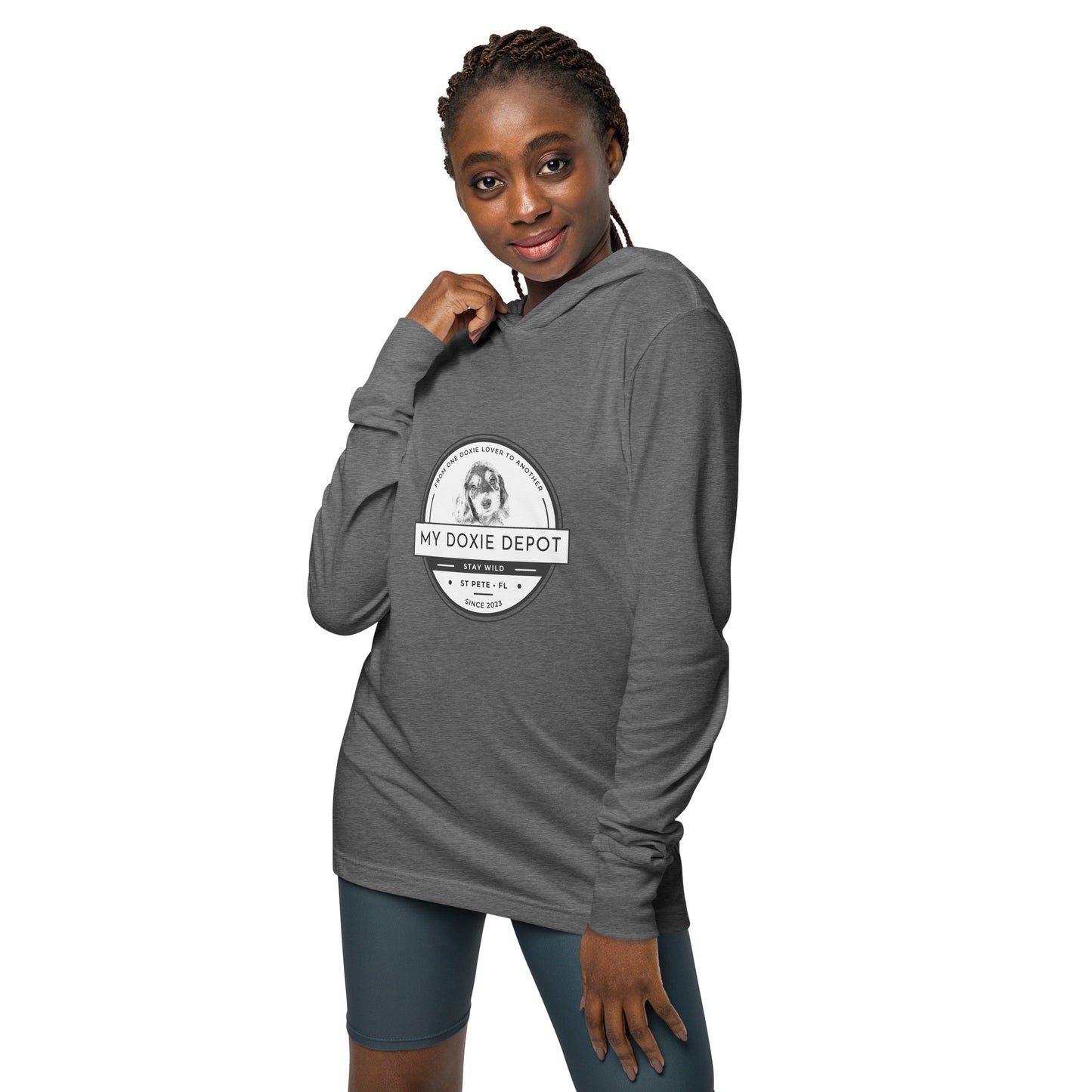 My Doxie Depot Logo Hooded Long-Sleeve Tee