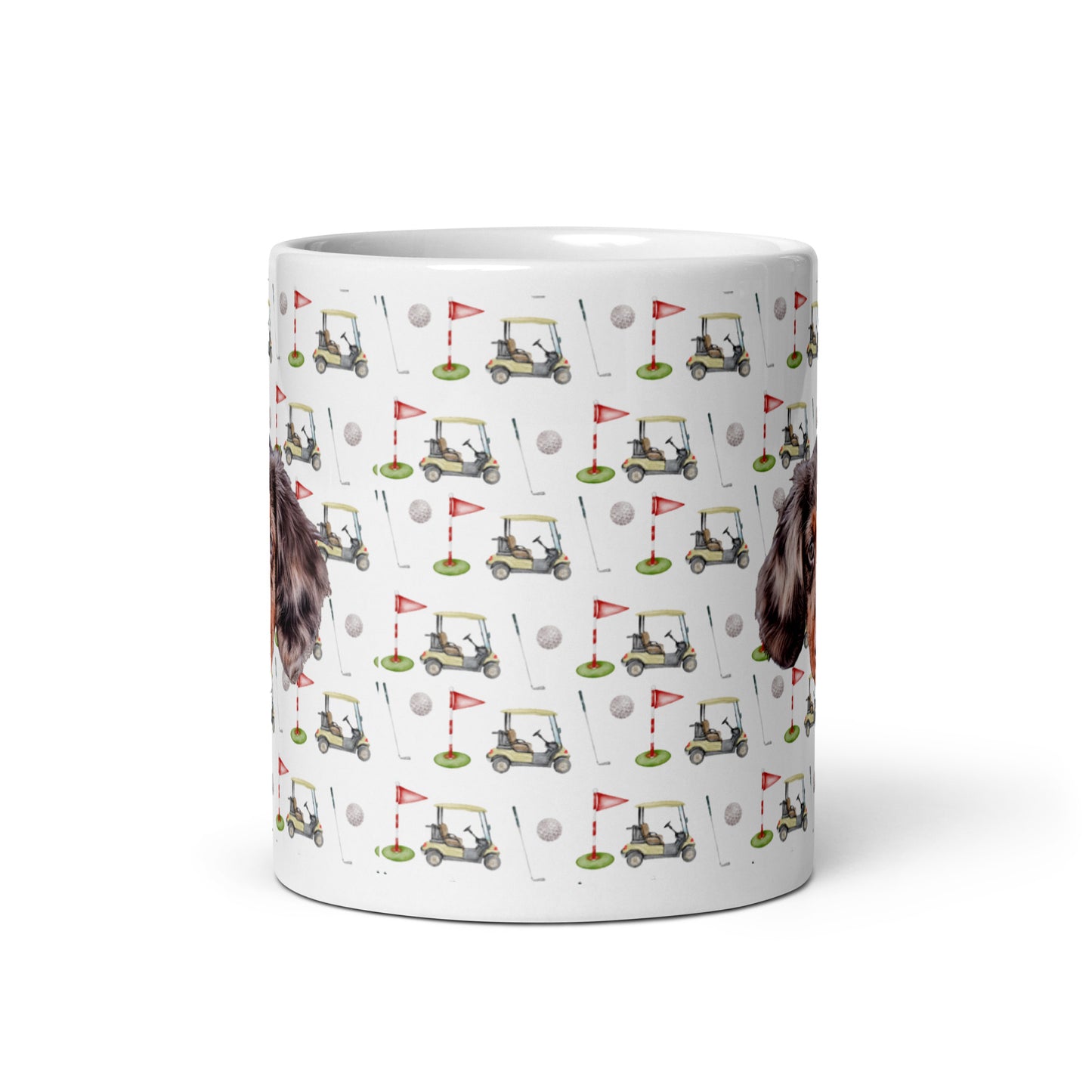 Par-Tee Time Custom White Glossy Coffee Mug