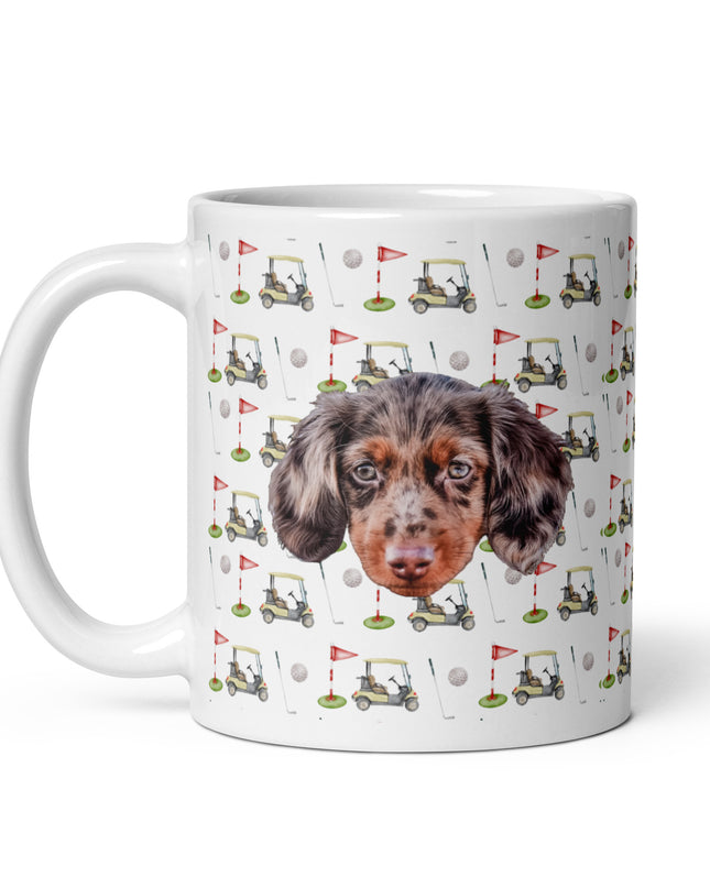 Par-Tee Time Custom White Glossy Coffee Mug