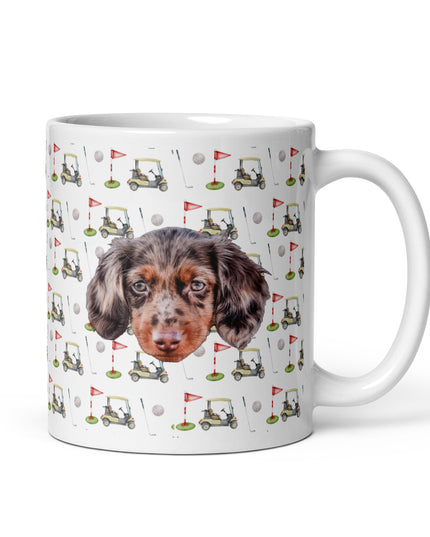 Par-Tee Time Custom White Glossy Coffee Mug