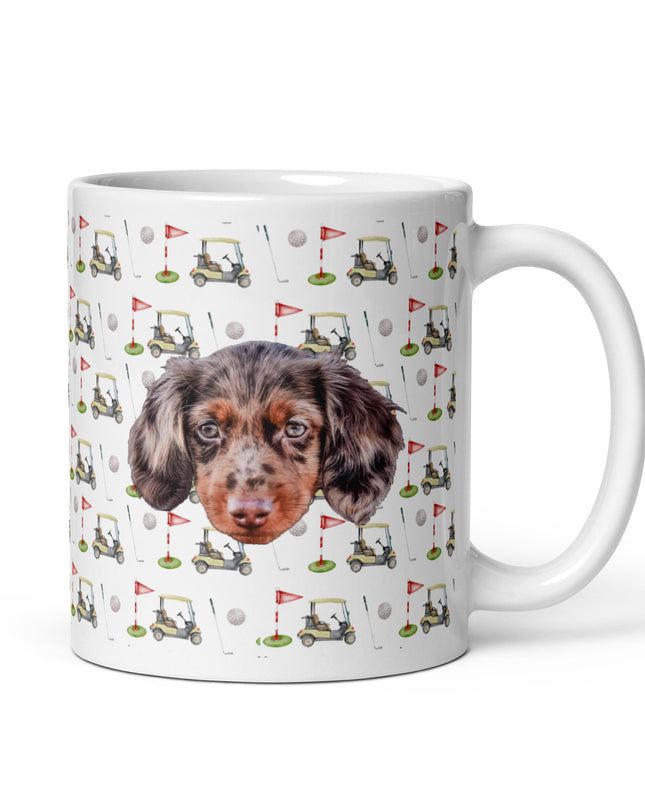 Par-Tee Time Custom White Glossy Coffee Mug