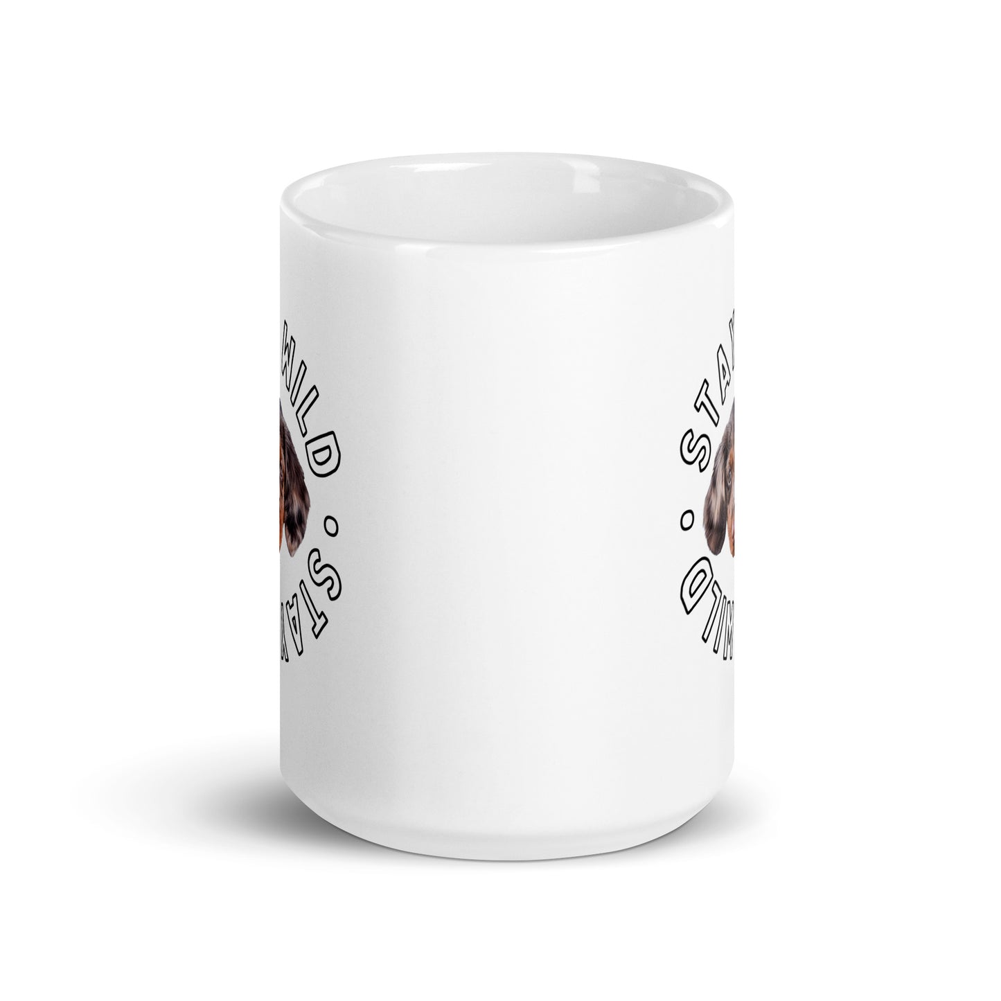 Custom 'Stay Wild' White Glossy Coffee Mug