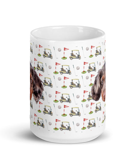 Par-Tee Time Custom White Glossy Coffee Mug
