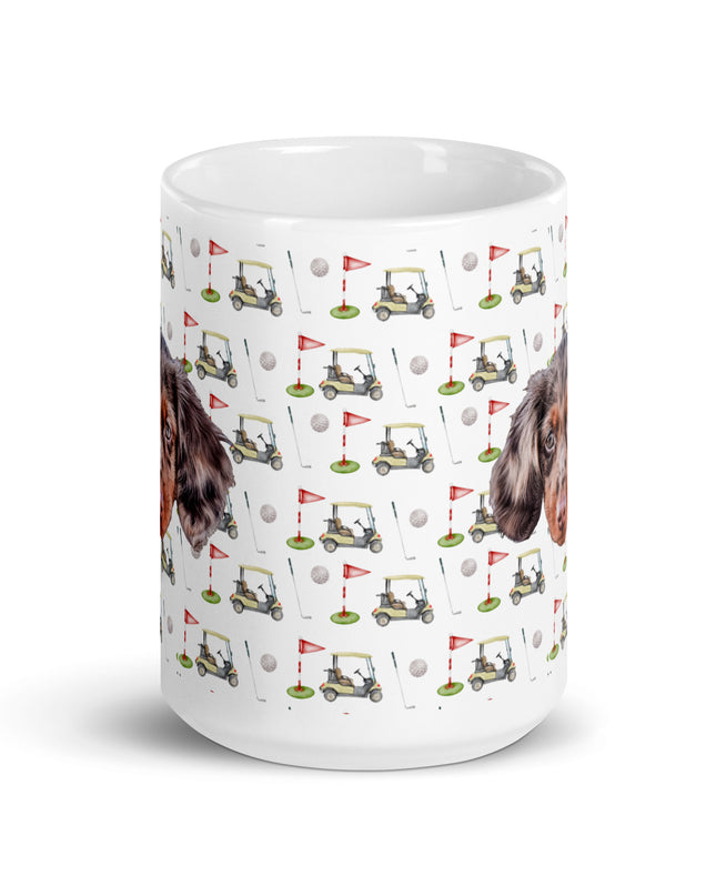 Par-Tee Time Custom White Glossy Coffee Mug