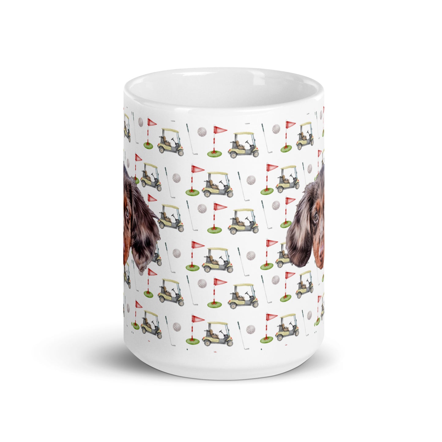 Par-Tee Time Custom White Glossy Coffee Mug