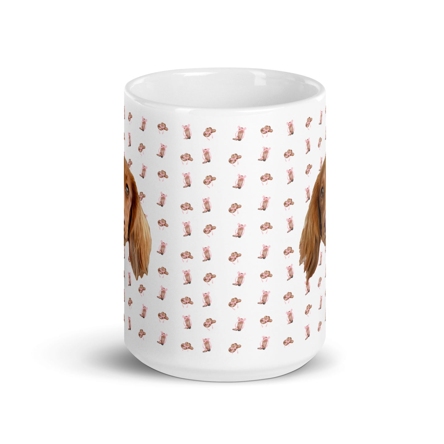 Cowgirlie Coquette Custom White Glossy Coffee Mug