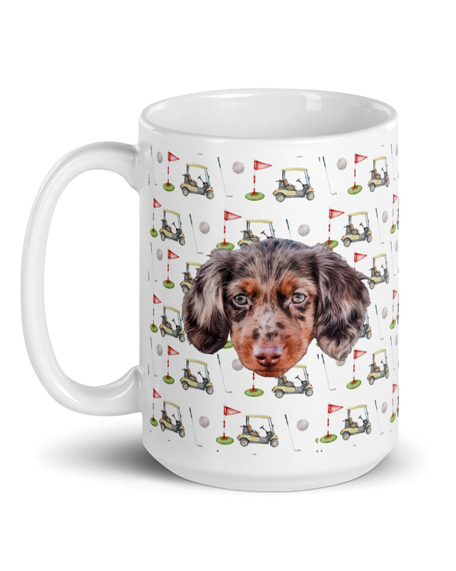 Par-Tee Time Custom White Glossy Coffee Mug