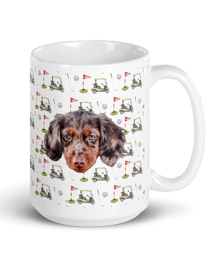 Par-Tee Time Custom White Glossy Coffee Mug