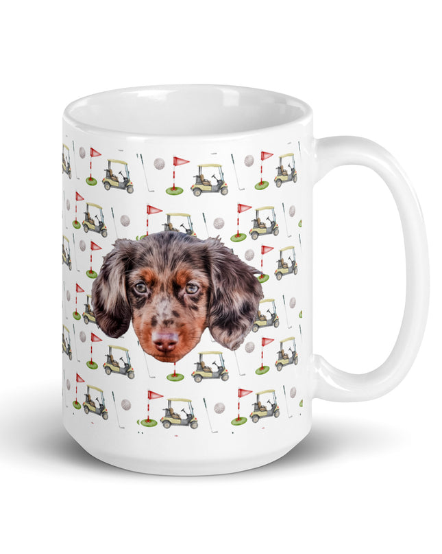 Par-Tee Time Custom White Glossy Coffee Mug