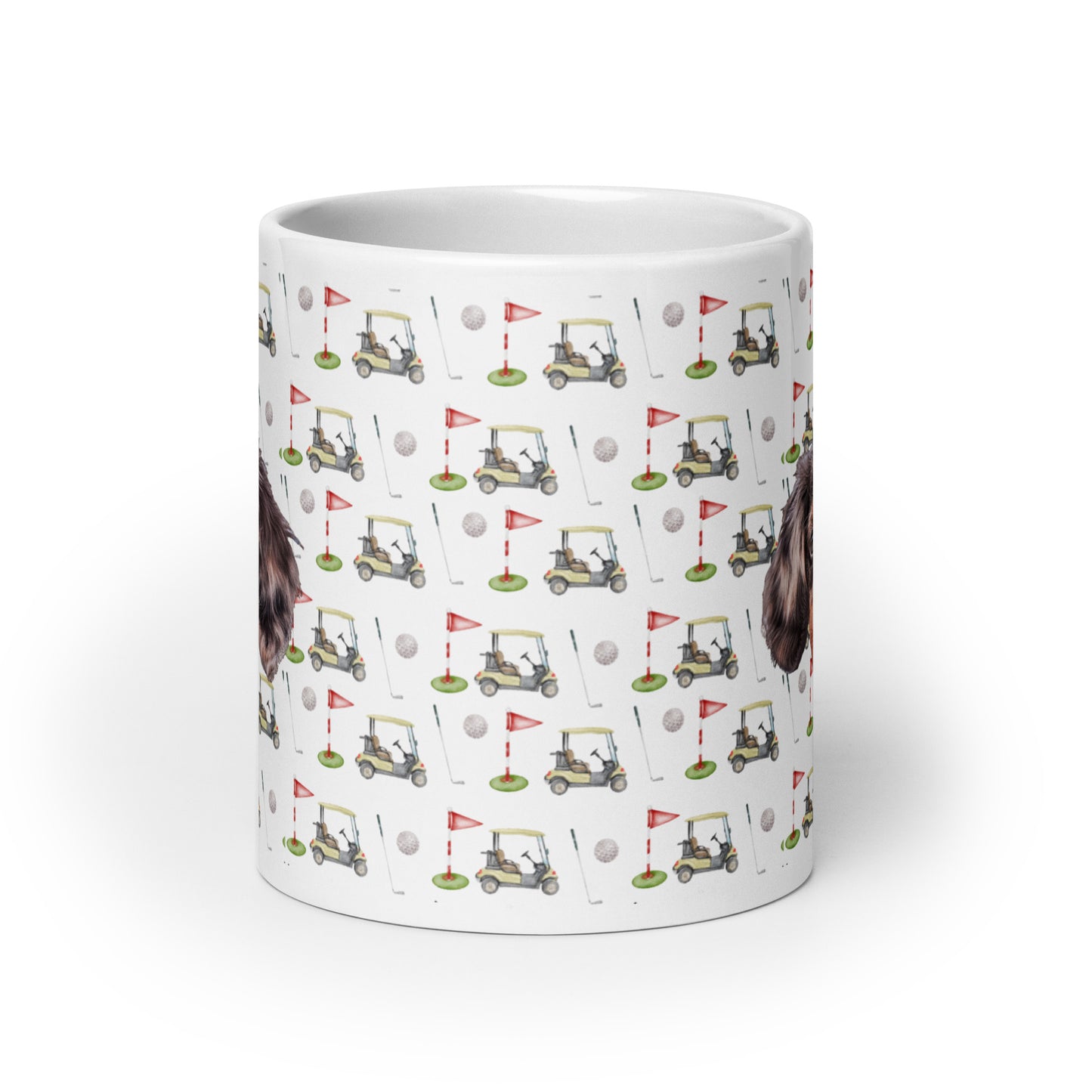 Par-Tee Time Custom White Glossy Coffee Mug