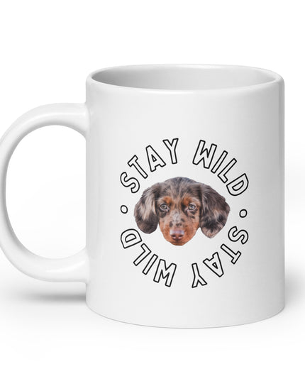 Custom 'Stay Wild' White Glossy Coffee Mug